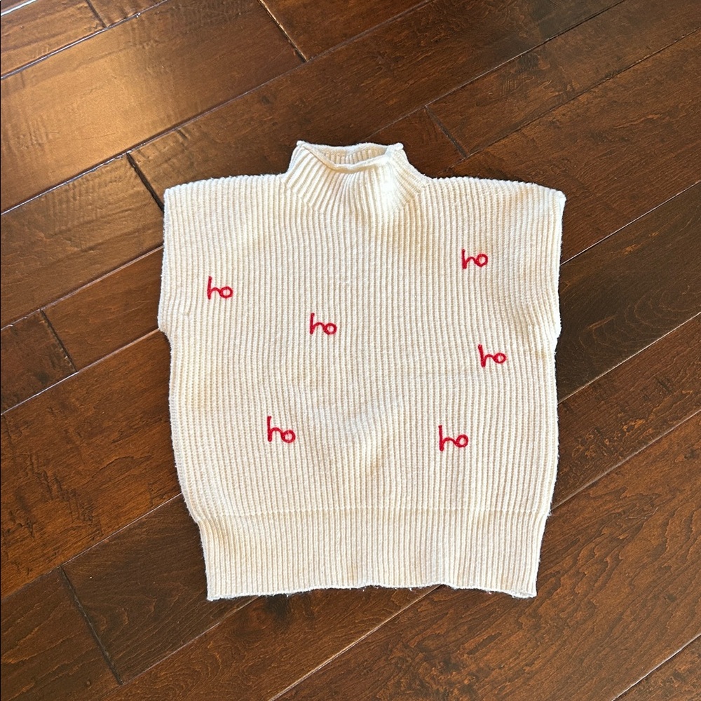 Le Lis Cream Knit Sweater Vest